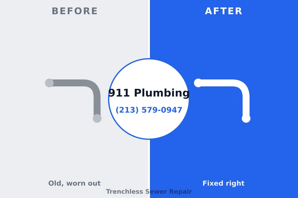 Before and after: plumbing repair Lester Prairie, MN